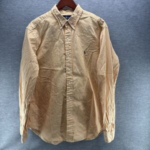 RALPH LAUREN - Men's Classic Fit Orange Stripe Oxford Dress Shirt Size XL  A52